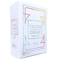 Truth Or Drink Party Game By Cut I As Seen On Tiktok  Youtube  And Snapchat | 410 Hilarious Questions | Ages 21+ | 2+ Players I Fun Games For Adults
