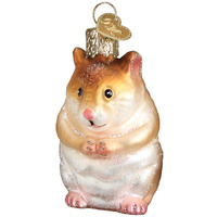 Old World Christmas Animal Collection Glass Blown Ornaments For Christmas Tree Hamster