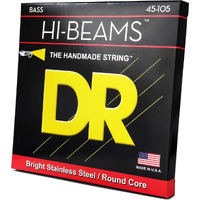 Dr Strings Hi-Beams - Stainless Steel 4-String Bass Guitar Strings  45-105  Round Core