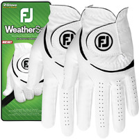 Footjoy Men's Weathersof 2-Pack Golf Glove  White  Xx-Large  Worn On Left Hand