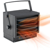 Comfort Zone Hard-Wired Ceiling Mount Garage Electric Space Heater  Fan-Forced  5 000 Watt  240 Volt  Overheat Protection  Thermal Cut-Out Switch  Ideal For Workshop & Garage  Etl Compliant  Cz220Bk