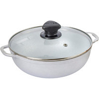 Imusa 7.0Qt Basic Caldero W/Glass Lid - 30Cm