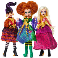 Monster High Skullector Hocus Pocus Dolls - Winifred  Mary  Sarah  And Binx Collectible Set With Articulated Figures  Witchy Dresses  Accessories  And Display-Ready Packaging