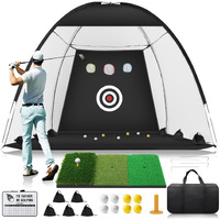Golf Net  10X7Ft Golf Practice Net With Foldable Tri-Turf Golf Mat  All In 1 Golf Hitting Net With Scoreboard & Target  Golf Chipping Training Nets For Backyard Driving  Christmas Ideal Gifts For Men
