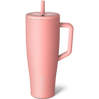 Brmate Era 40 Oz Tumbler With Handle And Straw | 100% Leakproof Insulated Tumbler With Lid And Straw | Made Of Stainless Steel | Cup Holder Friendly Base | 40Oz (Guava)