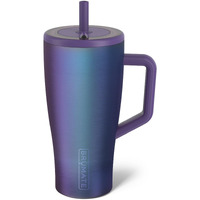 Brate Era 30 Oz Tumbler With Handle And Straw | 100% Leakproof Insulated Tumbler With Lid And Straw | Made Of Stainless Steel | Cup Holder Friendly Base | 30Oz (Dark Aura)