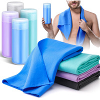 Tisancy 4 Pcs Swim Chamois Towel Swim Towel Shammy Towel Swimming Towel Sports Towel Swimmers Towel For Diving Swimming Triathlons And Other Water Sports (26 X 17 Inch Blue  Green  Dark Gray  Purple)