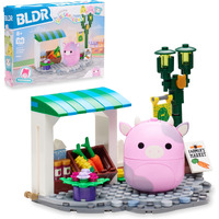 Bldr Squishmallows Patty's Farmers Market Building Set - Patty The Pink Cow Buildable Figure - Squishmallows Fans 8+  0046