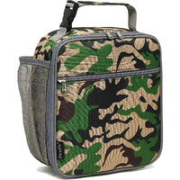 Flowfly Kids Lunch Box Insulated Soft Bag Mini Cooler Back To School Thermal Meal Tote Kit For Girls  Boys  Forest