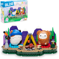 Bldr Squishmallows Benny And Cam's Outdoor Adventure Building Set - Cam The Cat And Benny The Bigfoot Buildable Figures - Squishmallows Fans 8+  0050