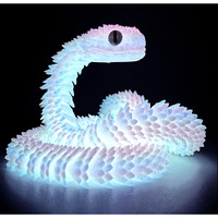 Uxbstm 24In 3D Printed Snake Toys  Flexible 3D Printed Animal  Fidget Adhd Snake Toys  Perfect Desk Pet For Animal Collectors