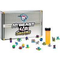 Mrbeast Lab Swarms Series 2  Atomic Series Exclusive Cash Case Bulk Pack  Experiment By Adding Water  Shaking The Test Tube And Reveal 2 Of The 18  Mrbeast Themed Swarms Collectible Micro Beasts