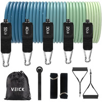 Veick Resistance Bands  Exercise Bands  Workout Bands  Resistance Bands For Working Out With Handles For Men And Women  Exercising Bands For Fitness Weights Work Out At Home