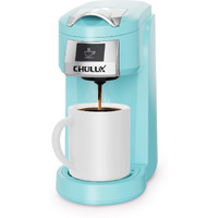 Chulux Classic Single Serve Coffee Maker For K Cup  One Button Easy Coffee Machine For Office  Rv  Travel And Dorm  Aqua