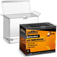 Collecthall Elite Trainer Box Protector Case  Etb Display Case Etb-Protector Case Transparent And Easy To Fold Pkmn Etb Protector (Ultimate  4 Packs)