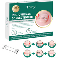 Truey Cuttable Titanium Alloy Silicone Ingrown Toenail Treatment  Designed For Curved Nail Repair  Ingrown Toenail Corrector At Home  Ingrown Toenail Removal Tool Kit  Adjustable For Any Toenail Sizes