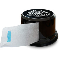 The Shave Factory Neck Strip Dispenser  Neck Strips Case  Neck Covering Paper Case Container  5 Ounce (Black Uk)
