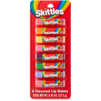 Taste Beauty Skittle Lip Balms 8 Ct Christmas Stocking Stuffer Pack (8)
