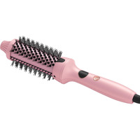 Civeya Pro Thermal Round Brush 1 1/2 Inch  Ceramic Heated Round Brush Light Pink  Ionic Thermal Round Brush Curling Iron