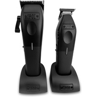 Tpob Play Barber Hair Clippers For Men 7500 Rpm With Rubber Black Grips (Blackout Set)