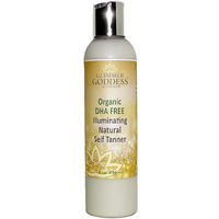 Glimmer Goddess Organic Dha Free Self Tanner - (Dark) Sunless Tanning Lotion 8 Oz