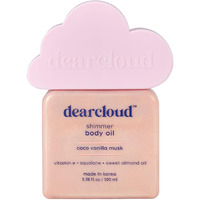 Dearcloud Shimmer Body Oil - Coco Vanilla Musk - Hydrating & Nourishing Body Oil (3.38 Fl Oz)