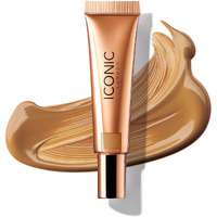Iconic London Sheer Bronze | Lightweight Liquid Buildable Bronzer  Cruelty Free  Vegan Makeup  (Golden Hour) 0.42 Fl Oz