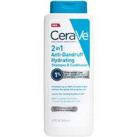 Cerave 2 In 1 Hydrating Anti Dandruff Shampoo And Conditioner  1% Pyrithione Zinc Dandruff Treatment  Color Safe & Sulfate Free Shampoo And Conditioner  Helps Eliminate Dandruff & Relieve Itchy Scalp