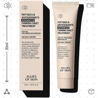 Allies Of Skin Peptides & Antioxidants Advanced Firming Daily Treatment With 13 Brighteners  9 Antioxidants  7 Firming Peptides  5% Teprenone & Ferulic Complex And 3% Biotech Algae Complex 20Ml/0.67Oz