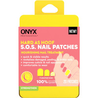 Onyx Professional Hard As Hoof S.O.S Nail Patches - Nail And Cuticle Strengthening Treatment Repair Patches  Nail Growth  Nail Repair  20 Patches