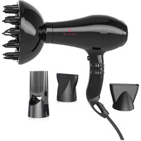 Professional Powerful Hair Dryer Negative Ionic 2 Speeds And 3 Temperature Settings And Cool Shot Button 1875W Ac Motor Fast Drying Blow Dryer With Concentrator