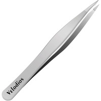 Velodios Pointed Tweezers For Women Facial Hair  High Precision Eyebrow Tweezers For Eyebrows  Ingrown Hair  Splinters  No Gaps And Perfectly Aligned