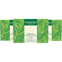 Vaadi Herbals Neem Soap (Neem Leaves Bar Soap)  All Natural - Each 2.65 Ounces - Pack Of 3 (8 Ounces)
