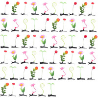 Framendino  56 Pack Funny Bean Sprout Hair Clips Plant Hairpins Grass Barrette For Christmas Decoration