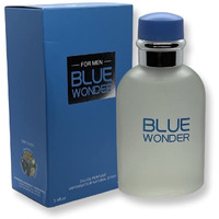 United Scents Blue Wonder For Men Eau De Parfum- 3.4 Fl Oz Fragrance - Top Notes: Grapefruit  Juniper And Bergamot