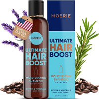 Moerie Ultimate Hair Growth Shampoo - For Longer  Thicker  Fuller Hair - Vegan Friendly Volumizing Hair Products - Paraben & Silicone Free - All Hair Types - Reverse Hair Loss - Moisturizing