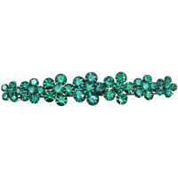 Faship Gorgeous Green Crystal Floral Small Alligator Hair Clip