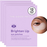 The Good Patch Brighten Up Hydrogel Under Eye Patches For Dark Circles And Puffy Eyes  Made With Niacinamide  Vitamin K  Pine Leaf Extract  Clinically Proven (12 Total Patch Sets)