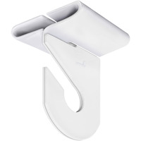 Wakhow 10 Pairs Drop Ceiling Hooks For Hanging  Suspended Track Ceiling Tile Clips  Ceiling Grid Hangers For Decorations From Classroom  Office  Home  Wedding  Hold Up To 20 Lbs  1"" W X 1?"" H