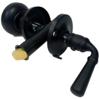 Qcaa Solid Brass Storm Door Latch  Matte Black  Made In Taiwan  1 Pack