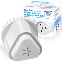 1Pack Replacement Filter For Epic Water Filter Pitcher  Water Filter Pitcher Compatible With Aquagear Seychelle  Bpa Free. Removes Fluoride  Chlorine  Lead  Odors