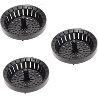 Dripsie Sink Strainer - Clog-Resistant And Flexible - Universal Kitchen Sink Drain Strainer - Made In The Usa (3-Pack Black)