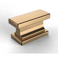 Asidrama 6 Pack Champagne Bronze Kitchen Cabinet Knobs Brushed Brass Dresser Knobs Drawer Knobs Gold Cabinet Hardware Zinc Knobs For Dresser Drawers