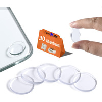 Glass Table Top Anti Slip Pads-Glass Table Top Bumpers  30Pcs 4/5 Inch Non Adhesive Medium  Rubber Glass Table Top Grippers  Under Glass Pads