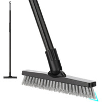 Grout Brush For Tile Floors  Grout Scrubber With Long Handle  49'' Shower Grout Cleaning Tool