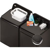 Seiri 2Pcs Washer And Dryer Covers For The Top  26"" X 18"" Silicone Dryer Top Protector Mat Non-Slip Waterproof Washing Machine Cover Protector Top Load For Laundry & Kitchen (Dark Gray)