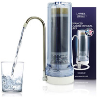 Apex Mr-1050 Countertop Water Filter  5 Stage Mineral Ph Alkaline Easy Install Faucet Water Filter - Reduces Heavy Metals  Bad Taste And Up To 99% Of Chlorine - Clear