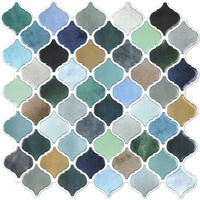 Stickgoo Arabesque Tile Peel And Stick Backsplash  12?12Backsplash Tile For Kitchen Peel And Stick  Self Adhesive Wall Tile Stick On Tiles (Thicker Design  Multicolor Look)