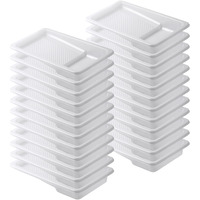 Bates- Paint Tray Liner  4 Inch  24 Pack  Paint Pans Trays  Plastic Paint Tray  Disposable Paint Tray  Paint Roller Tray  Paint Trays For Painting Walls  Roller Tray Liners  Paint Pan Liners