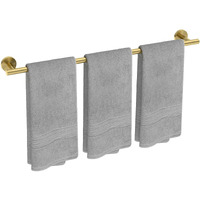 Ushower Brushed Gold Bath Towel Bar  30-Inch Towel Racks For Bathroom Wall-Mounted  Sus304 Stainless Steel Towel Rod (Total Length 32-Inch)
